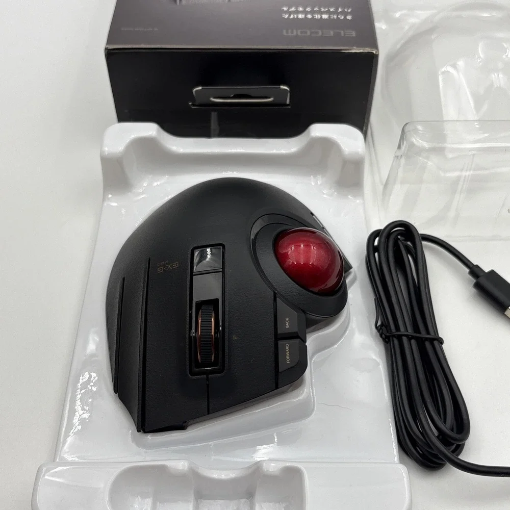 Elecom trackball mouse / thumb / 8 button / wired / wireless / B JAPAN